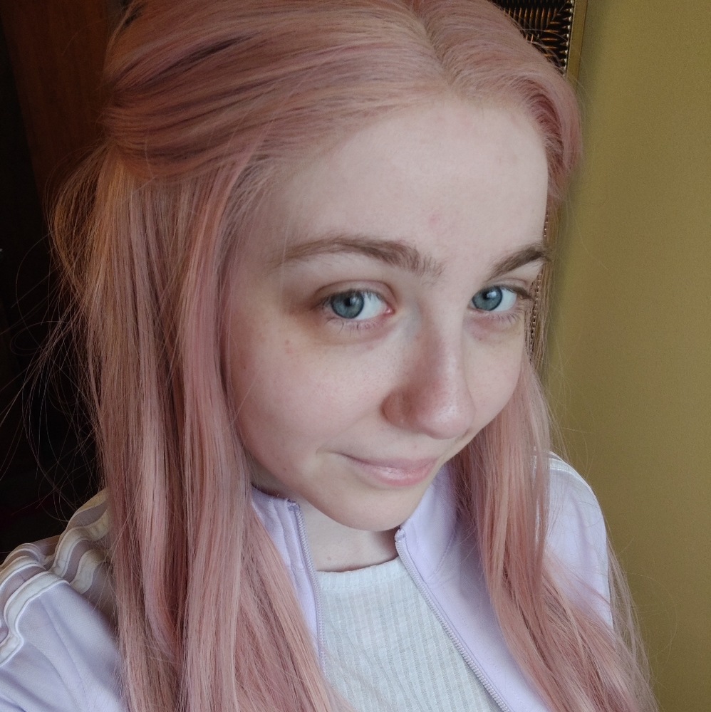 Blush/pastel pink wig
